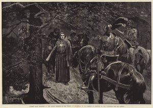 Luther gevangen genomen door de Saksische Ridders in het Woud van Thüringen, om in vermomming naar de Wartburg te worden gebracht voor zijn veiligheid